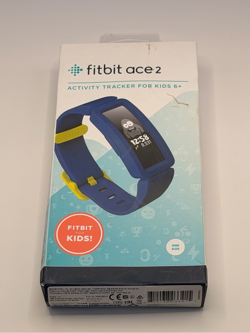 Fitbit Ace 2, New, Kids Smart Watch, Blue/yellow, Fitness Tracker